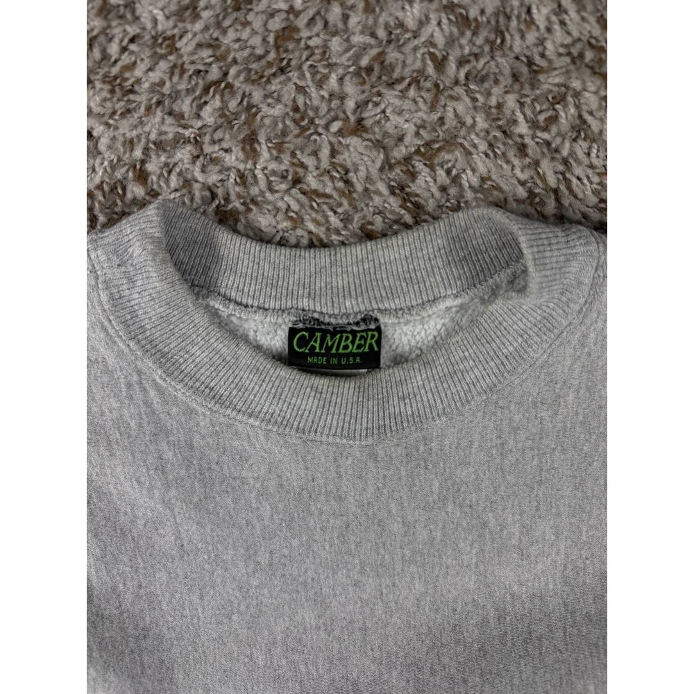 Camber Made In USA Heavyweight Crewneck Sweatshirt Heather Gray Size XL - Picture 9 of 12
